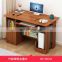 modern wood home office furniture lamp writing study table computer desk with 2 drawers