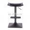 Modern  Leather Swivel High Metal Bar Stool For  Kitchen