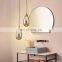 Nordic Luxury LED Chandelier For Cafe Bar Table Restaurant Water Drop Hanging Lamp Home Bedroom LED Glass Pendant Light