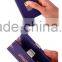 Wholesale Leather Gift Lizard Parttern cow leather Hollow out Triple-folded Metal Buckle short Wallet Card Holder For Men