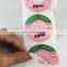 custom logo adhesive hologram foil seal packaging digital print plastic thankyou sticker label