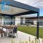 Waterproof Feature Garden Aluminium Gazebo Pergola System Waterproof Louvre Roof
