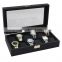 12 Girds Carbon Fiber Luxury Watch Case Holder Organizer Storage Box for Rings Bracelet Display Holder Case