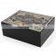Custom high gloss finished wholesale modern okoume solid  fancy humidor cigar wooden luxury cigar humidor