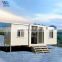 Best selling strong 40ft prefab house modern prefabricated residential flat pack container house prices for sale