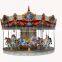 Popular amusement rides musical carousel amusement rotary carousel horse for sale