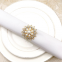 White Pearl Flower Napkin Holder Rings For Wedding Table Decoration