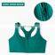 Tik Tok High Elastic Front Zipper Sport Bra Biker Shorts Sets Women Fitness Yoga Wear