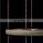 Modern minimalist home hotel decorative lighting brass glass shade chandelier luxury pendant light