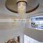 High Quality Art Stairway Villa Hotel Custom Project Modern Luxury Glass Long Led Chandelier Light
