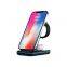 Foldable 3 in 1 car wireless smartphone headphone watch 15w portable wireless car charger