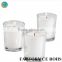 Wholesale clear white glass candle holder