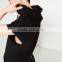New Style Men's Blank Pullover Black Sleeveless Hoodies