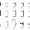 Save space, enhance decorativeness, multi-functional design, ergonomic design, practical Basin Faucets