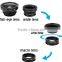 Wolesale 3 In 1 mirror Mobile Phone light button car Camera fish eye lens