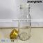 CE/FDA Test 420ml Juice Bottle Cylinder Glass Bottles With Special Cap