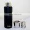 Double wall stainless steel vacuum flask/bullet thermos flask/vacuum thermos with stainless steel cap