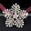 Crystal Rhinestone Large Snowflake Winter Snow Wedding Bridal Brooch Pin