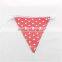 Professional Party Supplier Dotted Paper Flags for Baby shower