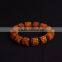 15mm Men's barrel Vajra Bodhi rudraksha Buddhist Meditation Prayer Wrist Bracelet