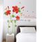 ALFOREVER pvc beautiful corn poppy wall decals