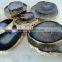 agate gold coasters