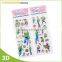 2015 fashion customized toy gifts 3D adhesive puffy stickers for kids