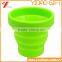 Silicone Food Grade Folding Cup Outdoor Travel Camping Reusable Heat-resistant Travel Cup