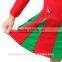 Girls Christmas Dresses Red and Green Long Sleeve Santa Baby Girls Dress