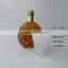 White Wrapped Murano Drinking Glass Water Tumbler