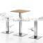 T-Y14 (SS)CV-B116 wood steel design coffee table