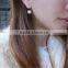 BEST SELLING Ladies Pearl Stud Earrings 1x2" Double Pearl Earrings/