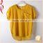 Tight ladies blouses with collar and short sleeve blouses