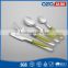 Low cost eco-friendly transparent texture stainless steel rustic cutlery set