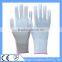 White PU Palm Dipped Polyester Safety Gloves