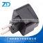 European interchangeable plug power adapter