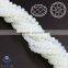 Cheap White 6MM Jade Material Rondelle Opaque Glass Bead made in YiwU China