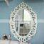 French Style White Bathroom Furniture Decorative Hinged Wall Mirrors For Home Decor