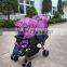 2016 hot sale new type double baby stroller with large storage