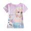 (K5245Y) purple 2-8y Nova factory clothes cheap frozen t shirt for girls