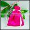 2014 satin floral cosmetic bag/satin drawstring bags with logo/satin hand bags making sample for free