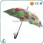 China supplier customize beautiful design straight umbrella for lady