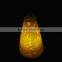 Tower Shape Carved LED Wax Candle with Amber Light Glow