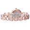 W4754 More Popular Watches Rose Gold Dial Round Crystal Case Lady Crystal Watch
