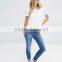 Most popular ladies new design t shirt with easy pocket custom t shirt