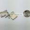 Flag metal badge safety pin with buttfly cap