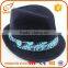 Wholesale custom mens dress fedora hats navy cheap fedora hats for men