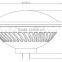 GX16D par56 led pool light RGB with controller synchronizing 36W plastic with aluminum housing