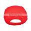 Factory supply high quality flat top style pure red military caps