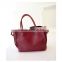 Large pu leather tote bag causal big shoulder handbag for women soft touch light bags retro colors